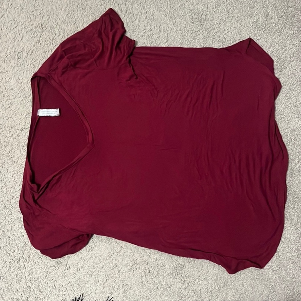 3x maroon tee (fits like 1X or 2X)